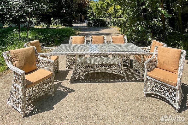 Комплект плетеной мебели из экоротанга 