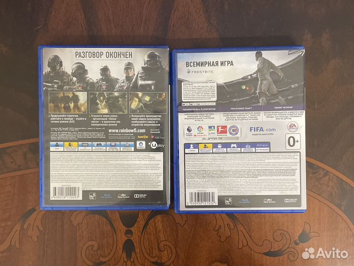 FIFA 18 и Rainbow six осада на PS4/PS5