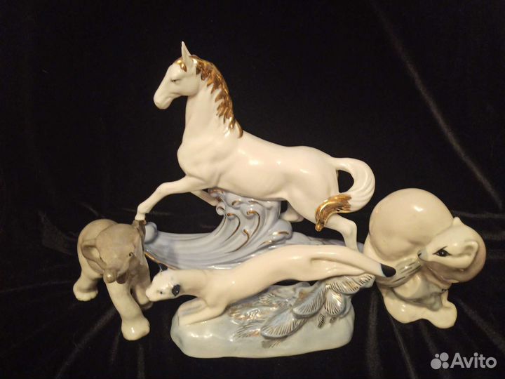 Фарфоровые статуэтки СССР (животные)