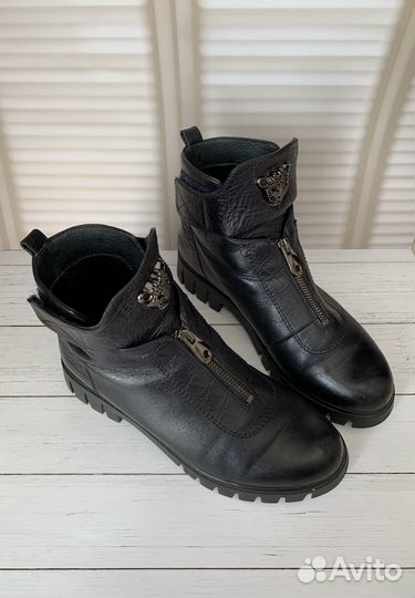 Ботинки кожаные 37 размер женские демисезон