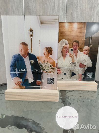 Фото на стекле с музыкой