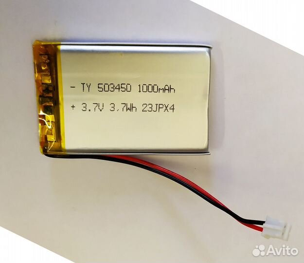 Аккумулятор литий-полимерный LP503450 3,7V 1000mAh