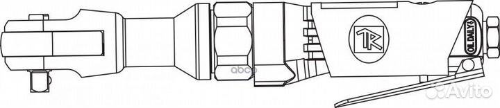Трещотка пневматическая 1/2DR, 150 об/мин, 61 Н