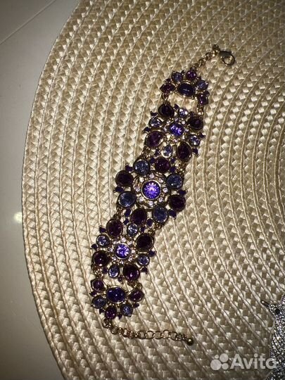 Браслет Бижутерия женский и две броши