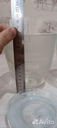 Горшок стеклянный