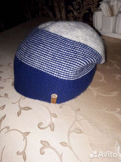 Шапка с шарфом (шерсть) Очень теплая