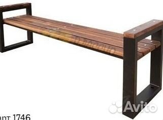 Скамья в стиле лофт