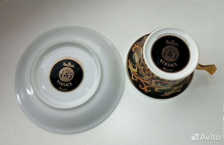 Чайная пара фарфор Версачи Rosental оригинал