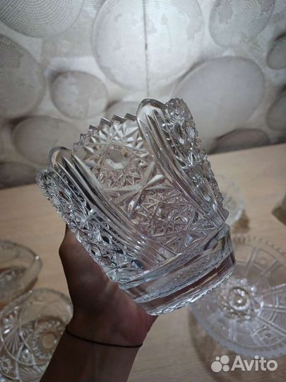 Ваза хрустальная