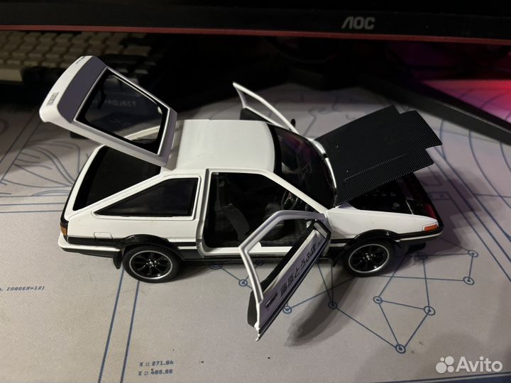 Модель автомобиля Toyota Trueno AE86