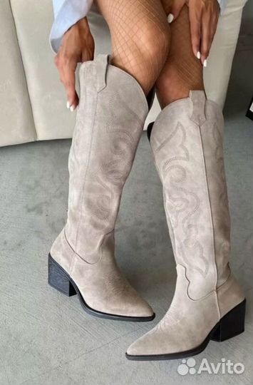 Казаки женские 41 новые натуральная замша