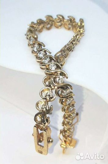 Браслет - Цирконы Серебро 925 Винтаж