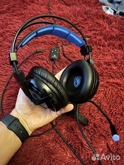 Игровые наушники Sades Locust Plus 7.1