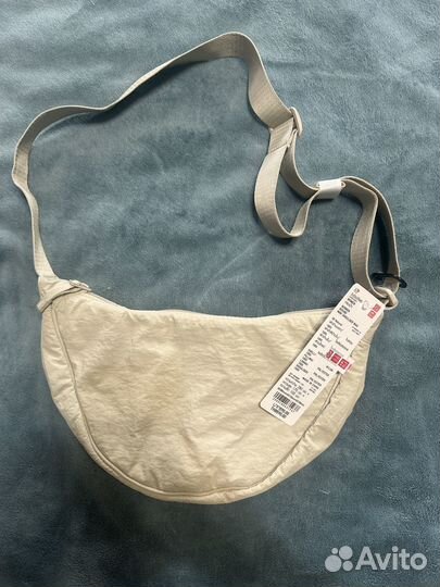 Cумка uniqlo mini shoulder 30 natural