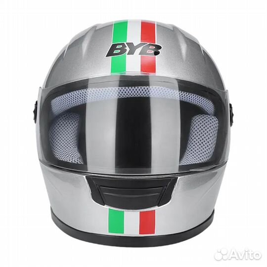 Мотошлем интеграл BYB 858 серый