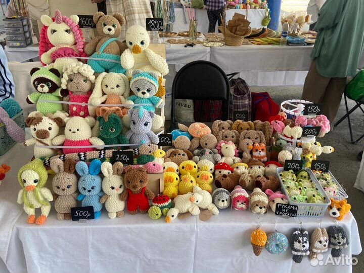 Вязаные игрушки ручной работы