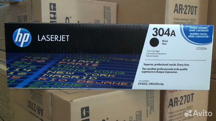 Картридж HP CC530A чёрный оригинал восстановленный