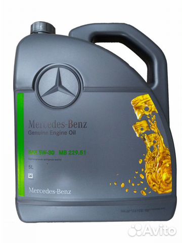 Масло мотор.mercedes MB 5W30 229.51 (5L)