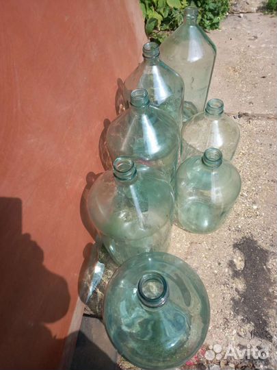 Бутыль стеклянная 20 литров и 10 литров