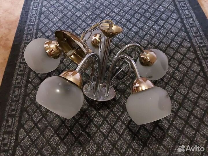 Люстра потолочная бу