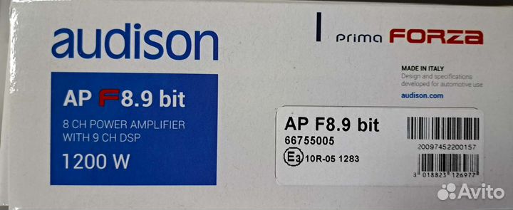 Автомобильный усилитель звука Audison AP F8.9 Bit