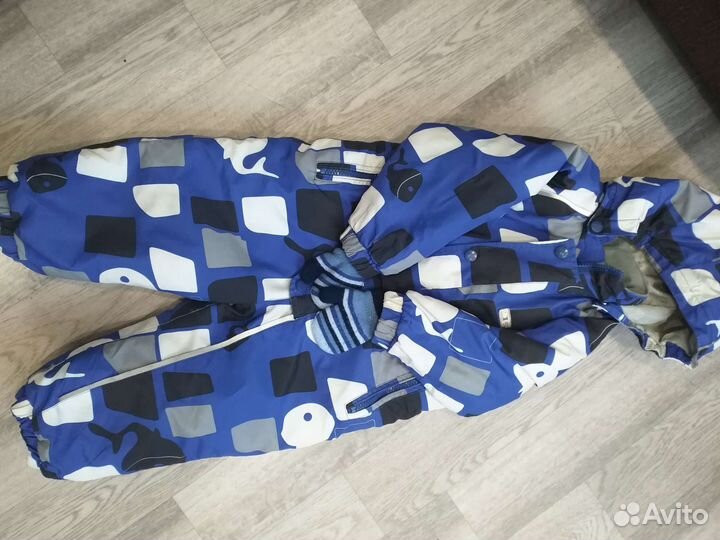 Детский зимний комбинезон на мальчика 86