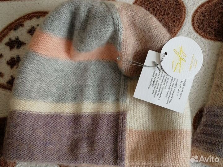 Новый зимний комплект шапка и шарф