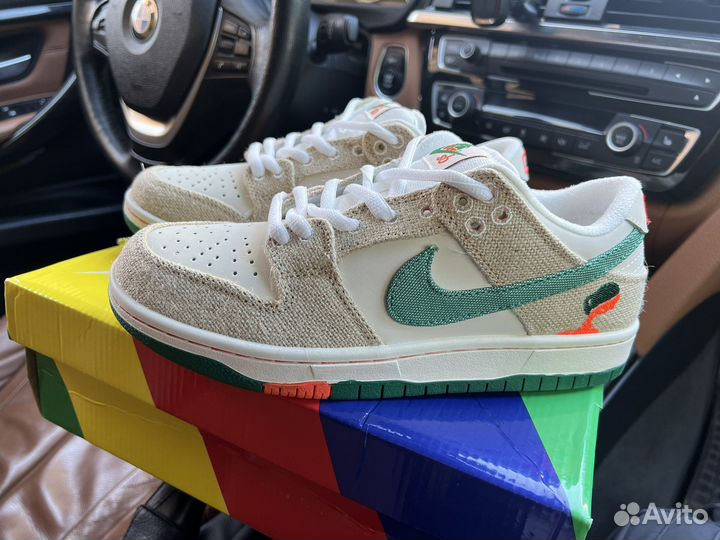 Nike SB Dunk Low Phantom and Malachite x Jarritos