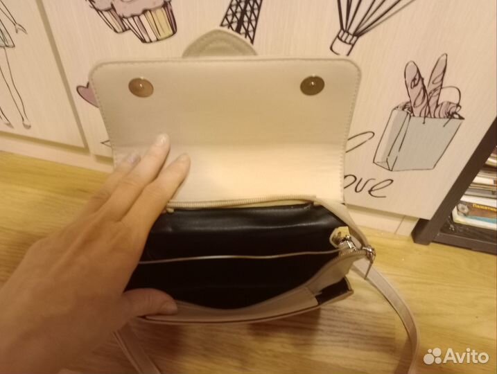 Сумка женская бежевая