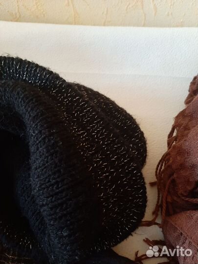 Палантины,шапка, варежки