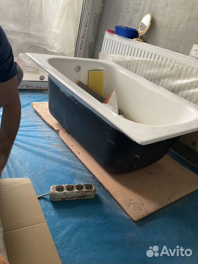 Ванна чугунная 1м на 70см