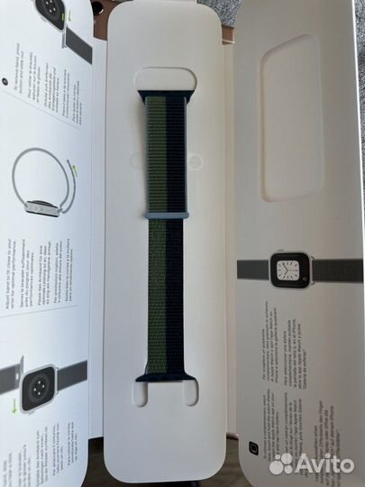 Ремешок Apple Watch 44/45mm Abbys blue/moss green