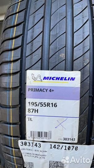 Michelin Primacy 4+ 195/55 R16 87H
