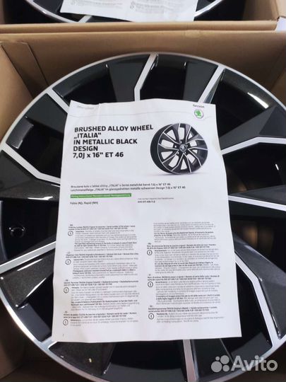 Оригинальные диски Skoda Rapid VW Polo R16