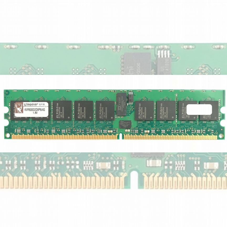 [KVR800D2D8P6/4G] Оперативная Память Kingston Ddr2 Kvr800d2d8p6/4g