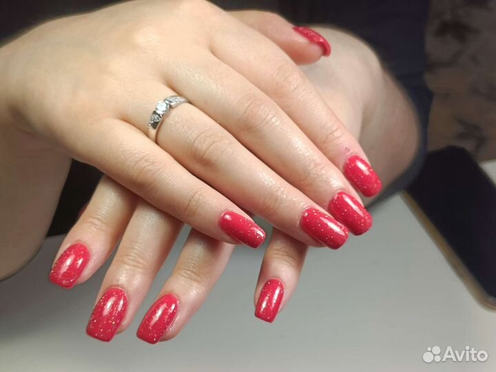 Ногти гель лак на дому наращивание, укрепление