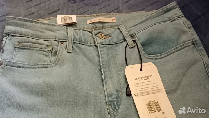 Джинсы Levi's 721 High Rise Skinny, Новые