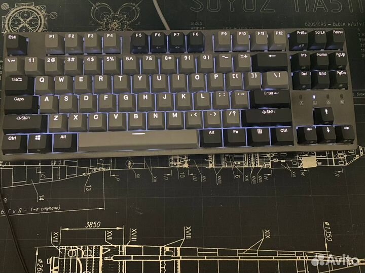 Механическая клавиатура Durgod TKL Blue switches