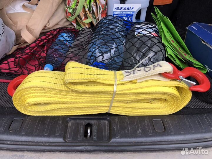 Трос буксировочный 3 т 6 метров с крюками