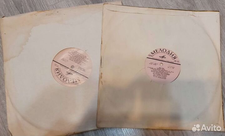 Пластинки времён СССР (обычные,мини)