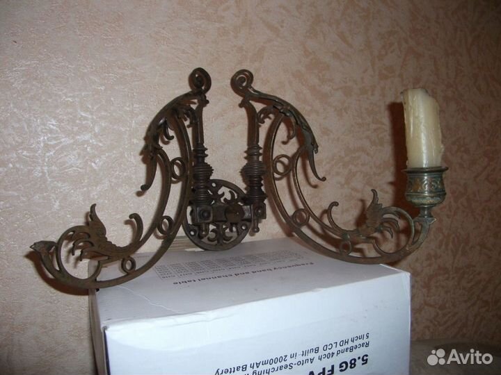 Настенный подсвечник немецкий,клеймо мастера DER M