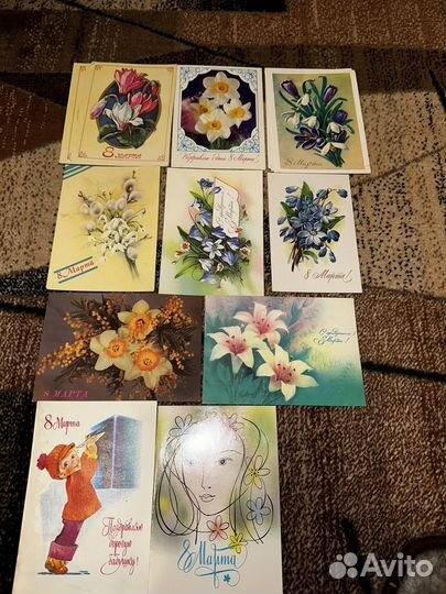 Открытки и вкладыши для конвертов СССР