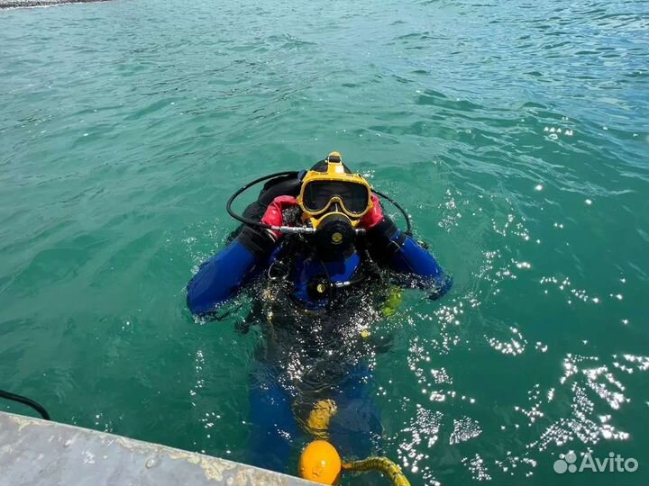 Поиск затонувших предметов. Водолазные работы