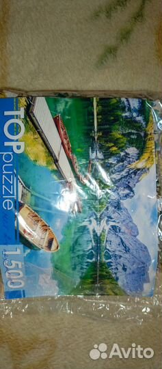 Пазлы 1000 деталей, б/у один раз