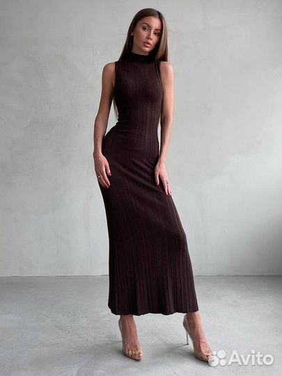 Новое платье лапша макси в стиле Zara