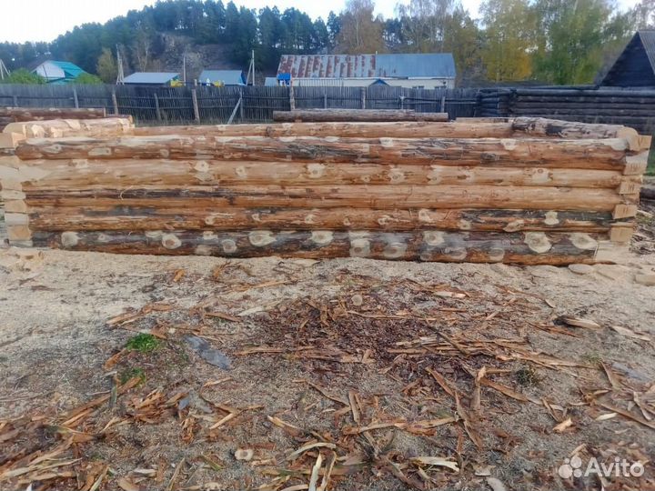 Сруб бани 3х6 вынос 2м