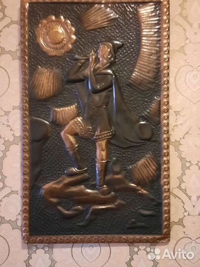 Картина чеканка СССР