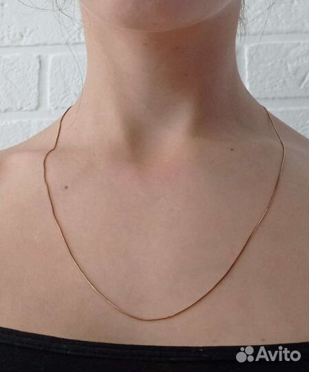 Цепь женская позолоченная новая