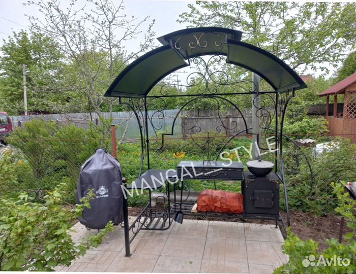 Мангал с крышей