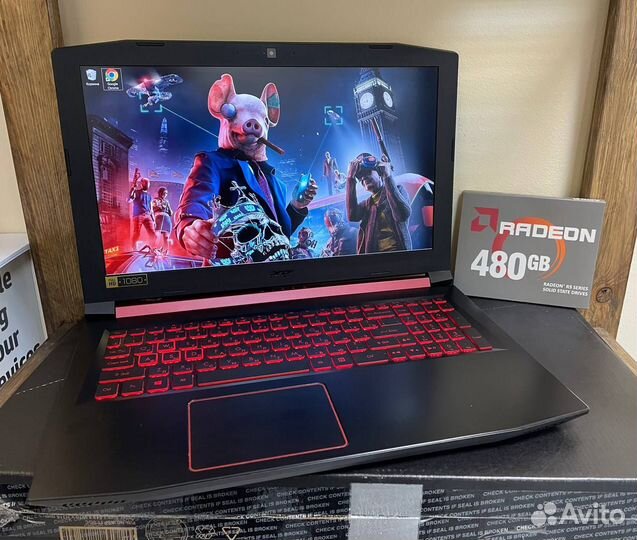Игровой Acer Nitro FHD i5/MX150/12Gb/SSD 480Gb